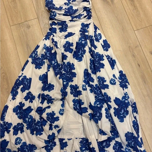 Chic Blue Floral High Low Dress - Picture 9 of 10